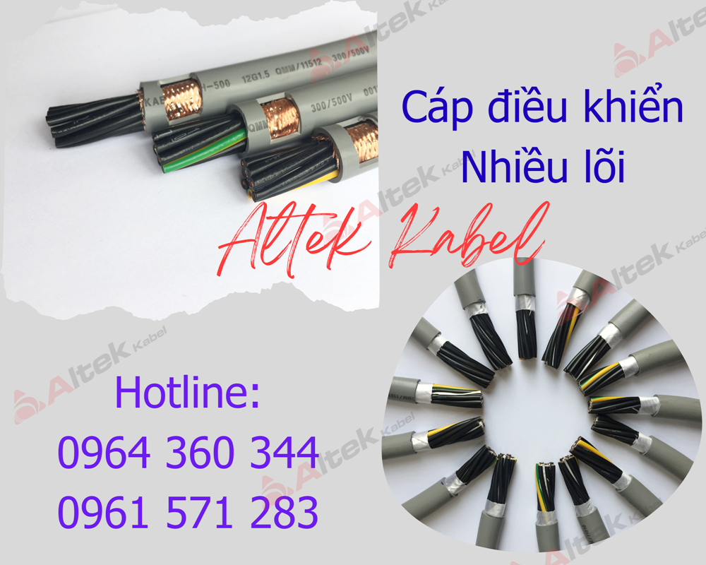 Cáp điều khiển chống nhiễu nhiều lõi Altek Kabel - Giá tốt tại Hà Nội